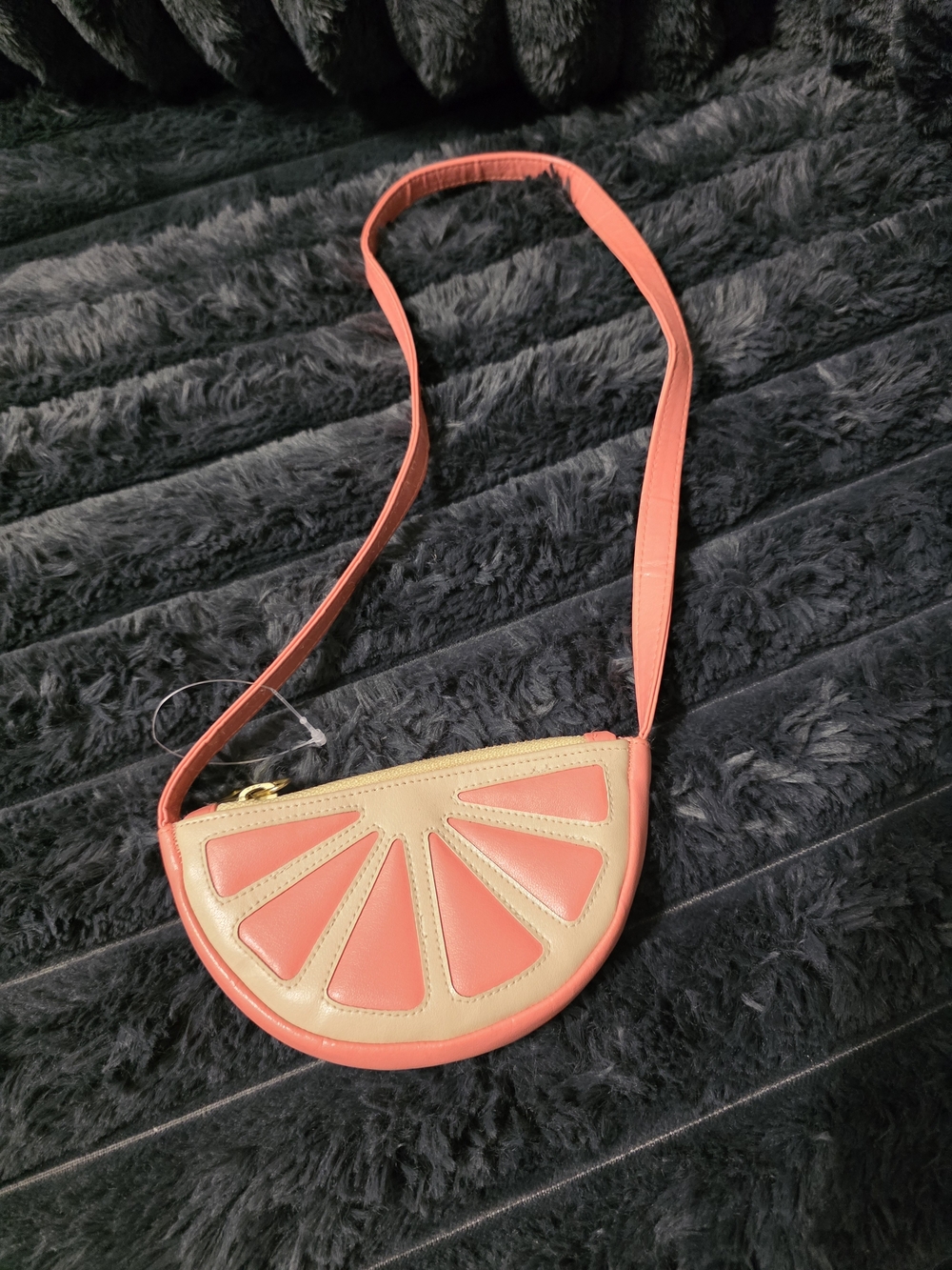 Anthropologie Coral & Cream Citrus Crossbody Kids Bag